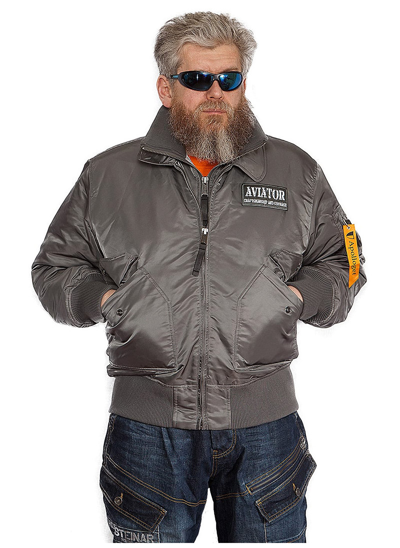 увеличить Apolloget - Бомбер AVIATOR HD Black Cinnamon