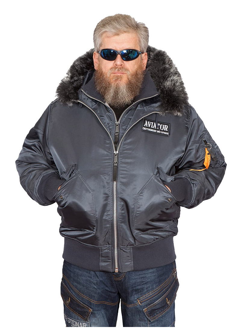 увеличить Apolloget - Бомбер AVIATOR HD Steel Blue Gun M.