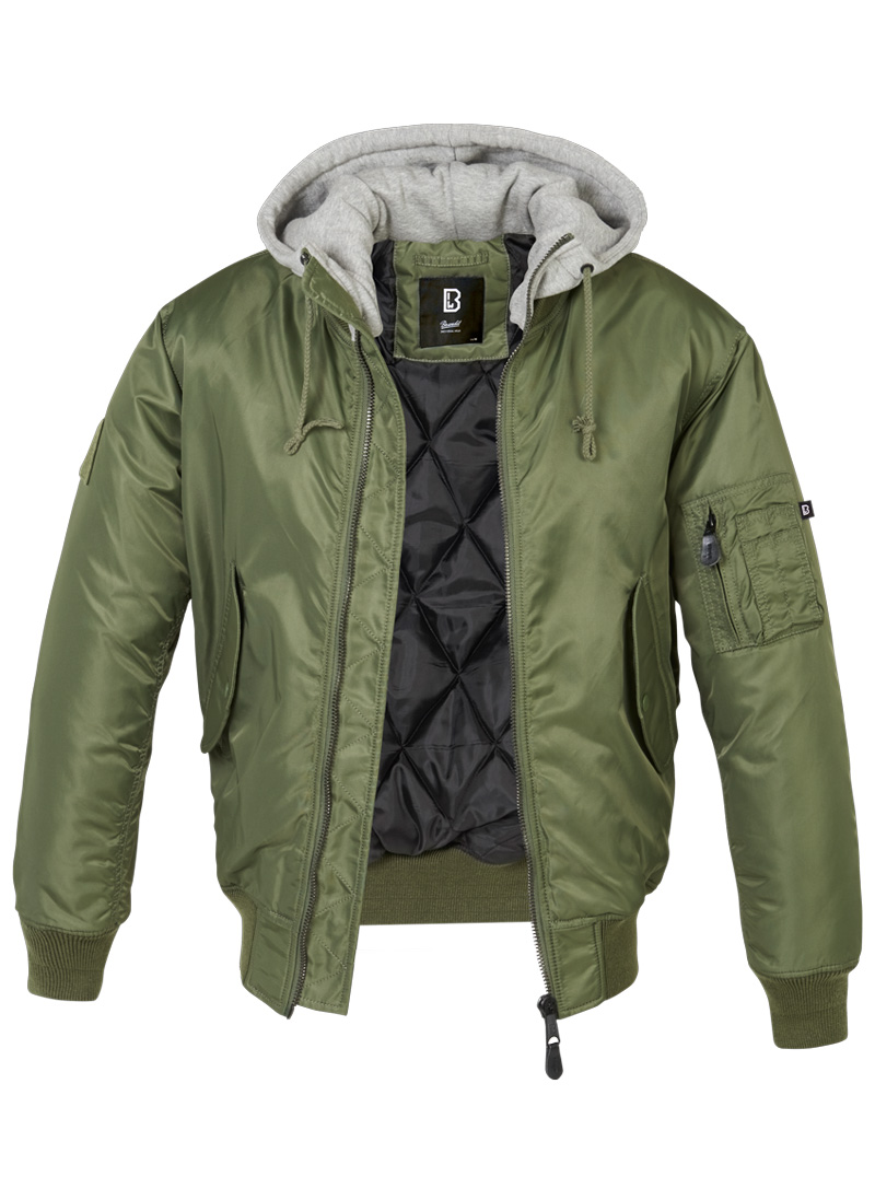 Brandit - Куртка Brandit MA1 Sweat Hooded Jacket 